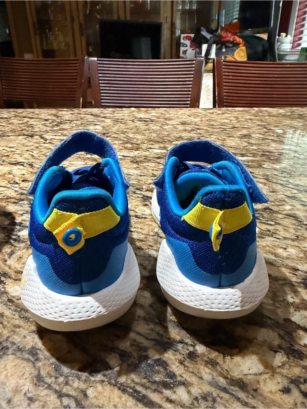 adidas Kids Blue and White Athletic Sneakers